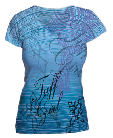 Blue Tuff Girl Graphic Vneck