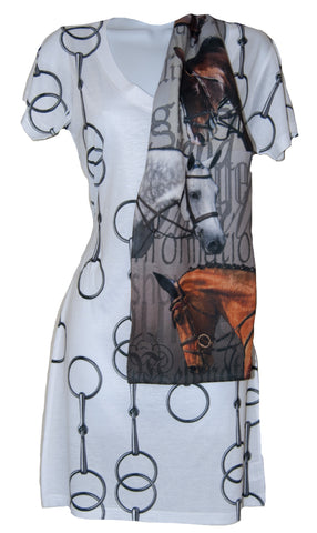 Bit Vneck Tshirt dress