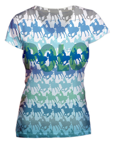 Colorful Polo Ponies Vneck